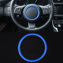 Blue Car Steering Wheel Ring Sticker Steering Sticker for Jaguar F-PACE F-TYPE XF XE Interior Sticker Auto Tuning Accessories 2024 - buy cheap