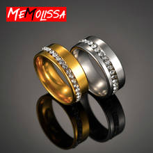 Обручальные кольца из нержавеющей стали для пар, кольца золотого цвета для влюбленных мужчин и женщин, обручальные кольца для мужчин и женщин 2024 - купить недорого