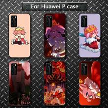 Top Game Technoblade Blood God Phone Case for huawei P40 pro lite P8 P9 P10 P20 P30 psmart 2019 2017 2018 2024 - buy cheap