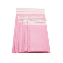 100 шт. розовый воздушно-пузырчатой упаковке пенопласт термосклеиваемый пакет из проложенный конверт Подарочный пакет для изготовления обложек книг и журналов на подкладке почтовый мешок для упаковки 2024 - купить недорого