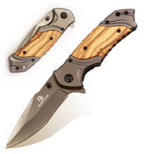 Cuchillo plegable 57HRC de 7,9 pulgadas, navaja de bolsillo de supervivencia para acampar, montañismo, barbacoa y Pesca 2024 - compra barato