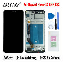6.26 "para huawei honor 8c BKK-LX2 BKK-LX1 BKK-L21 BKK-AL00 BKK-TL00 display lcd tela de toque digitador assembléia para 8c dupla sim 2024 - compre barato