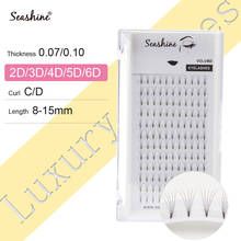 Seashine Lashes Premade объемные широкие вентиляторы 3d/4d/5d/6d/10d короткие Стволовые русские объемные Профессиональные Накладные MinkEyelash 2024 - купить недорого