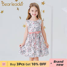 Vestido de princesa infantil do urso líder, vestido floral de festa com borboleta, fantasia para crianças, verão 2021 2024 - compre barato