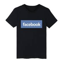 Facebook Popular Tee Hip Hop Cotton Tee Men Women Personality Short Sleeve Tshirt Summer Couple T-shirt Harajuku Fashion T-Shirt 2024 - buy cheap