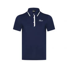 Новая рубашка-поло для гольфа для спорта на открытом воздухе с коротким рукавом дышащая мужская быстросохнущая одежда для гольфа 2024 - купить недорого