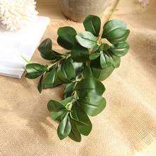 80cm Artificial Milan Plant leaves Large  Fake Eucalyptus Silk False Leafs Green Simulation Tree Foliage Garden Home Decor 2024 - buy cheap