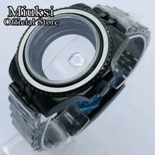 Miuksi 40mm black PVD case sapphire glass jubilee bracelet fit NH35 NH36 ETA2824 2836 Miyota 8205 8215 821A DG2813 3804 movement 2024 - buy cheap