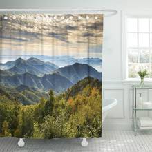 Shower Curtain Blue Ridge Parkway National Park Sunrise Scenic Mountains Autumn Waterproof Polyester Fabric 72 x 78 inches Set 2024 - buy cheap