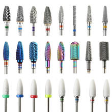 Ceramic Diamond Milling Cutter Nail Art Drill Bit for Manicure Nail Files Electric Rotary Mills Nail Gel Remove Grinder Tools 2024 - buy cheap
