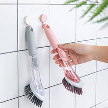 Dishwashing Brush With Detergent Dispenser Sponge Brush With Detachable Head Dish Bowl Pot Washing Brush Kitchen Cleaning Brush 2024 - buy cheap