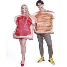 Couples Cosplay Costume Funny Food Costumes Sandwich Halloween Party Carnival Purim Party For Adult Fancy Derss Carnival 2024 - buy cheap