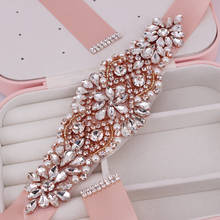 Luxury Wedding Belt Pearl Crystal Bridal Belt Rhinestones rhinestone Belt Sash For Bridal Accessories SM1000 2024 - buy cheap
