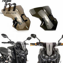 Motorcycle Motorbike Windshield Windscreen with Mounting Bracket Screw For Yamaha MT09 MT-09 FZ09 FZ-09 MT FZ 09 2017 2018 2019 2024 - buy cheap