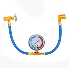 R134A AC Refrigerant Recharge Hose Kit 1/2" Acme Can Tap Dispensing Valve, Charging Hose with Pressure Gauge For AC Refrigerant 2024 - buy cheap
