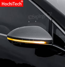 2 pieces Side Rearview Mirror Covers Caps Carbon Fiber For Volkswagen VW Golf MK7 7.5 GTI 7 Golf 7 R Touran L GTD GTE E-GOLF 2024 - buy cheap
