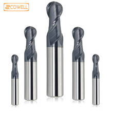 30% Off 1pc 2 Flutes Straight Shank Ball Nose End Milling Cutter Router Bit Tungsten carbide Round Milling Cutter End Mills 2024 - buy cheap