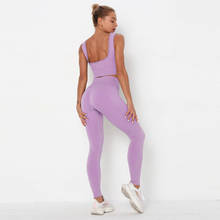 Nylon quick-drying yoga beauty set professional sports running seamless fitness bra set 2024 - buy cheap