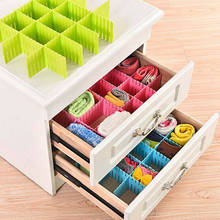 4PCS DIY Plastic Adjustable Drawer Organizer Kitchen Cutlery Divider Case Storage Box 2024 - buy cheap