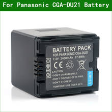 LANFULANG 7,4 V 2400mAh CGA-DU21 batería de repuesto para la batería Panasonic VW-VBD210 VW-VBD140 NV-GS22 NV-GS17 CGA-DU21 CGR-DU07 VSB0470 2024 - compra barato
