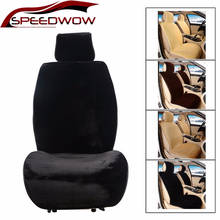 Speedwow protetor de assento de carro tapete macio pelúcia mais quente inverno automóveis assento capa encosto almofada estilo do carro universal 2024 - compre barato