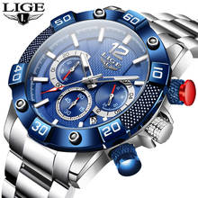 Men Watches LIGE Brand Sport Watches Mens Chronograph Quartz Clock Man Casual Military Waterproof Wrist Watch relogio masculino 2024 - buy cheap