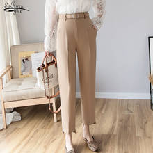 2021 Spring and Summer New Korean Style High Waist Loose Formal Elegant Office Lady Ankle-Length Pants Slim Fit Suit Pants 9659 2024 - buy cheap