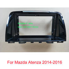 Feeldo adaptador de moldura para mazda atenza, kit de acabamento de quadro de áudio estéreo para painel de dvd de 9 polegadas, 2014 a 2016, 2din 2024 - compre barato
