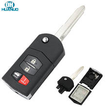 3+1 Button Remote Flip Key Fob Shell Case Fob 4 Buttons For Mazda 3 5 6 RX-8 CX-7 CX-9 2024 - buy cheap