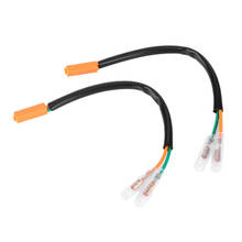 Indicador de señal de giro para motocicleta, conectores de Cable de cableado, adaptador de enchufe compatible con Kawasaki Z125, Z250, Z300, Z650, Z900 Ninja, OEM, 2 uds. 2024 - compra barato