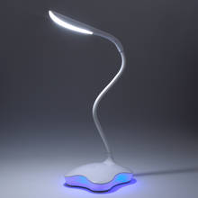 Светодиодный настольный светильник 3 уровня с регулируемой яркостью светодиодный сенсорный Настольный светильник USB настольная лампа для учебы светильник для чтения для спальни складной ночной Светильник 2024 - купить недорого