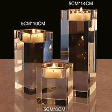 Faux Crystal Romantic Candle Holder Tealight Candlestick Home Wedding Decoration Lantern Mediterranean Style home decoration 2024 - buy cheap