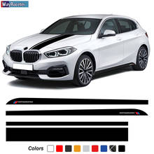 M Performance Door Side Stripes Skirt Sticker Car Hood Engine Cover Decal For BMW 1 Series F20 F21 F40 M135i 2011-On Accessories 2024 - compre barato