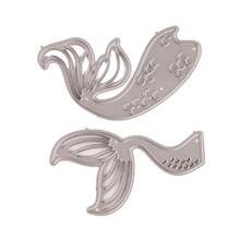 Fish Tail Metal Cutting Dies Stencil Scrapbooking DIY Album Stamp Paper Card Embossing Decor Craft 2024 - buy cheap