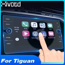 Hivotd For VW Tiguan MK2 2020-2017 GPS Navigation Tempered Film Cover Glass Screen Display Protector Stickers Car Interior Parts 2024 - buy cheap