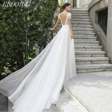 Vestido de noiva feminino, nova coleção, decote em v, sexy, longo, costas abertas, plus size 2024 - compre barato