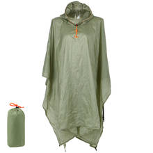 Waterproof Rain Poncho Lightweight Reusable Hooded Rain Coat Jacket for Outdoor Camping Hiking Cycling Rain Coat 2024 - buy cheap