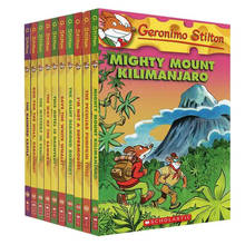 10 Books Geronimo Stilton 41-50 Humor Adventure Explore Brave Comic Fiction Parent Child Kids Story English Picture story Book 2024 - buy cheap
