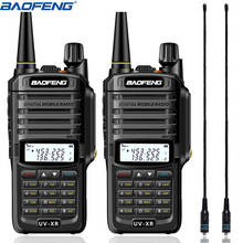 Baofeng-walkie talkie com 10w, alta potência, à prova d'água, ip67, 2 peças, rádio bidirecional, manual, banda dupla, para caça 2024 - compre barato