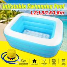 120/130cm Inflatable Swimming Pool Adults Kids Pool Bathing Tub Outdoor Indoor Swimming Pool and Foot pump 2024 - buy cheap