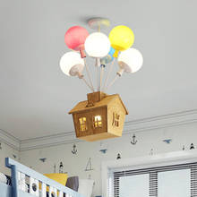 Lámpara de araña LED moderna para niños, iluminación colgante con globos de colores, accesorios de dormitorio nórdico, novedad 2024 - compra barato