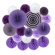 Wedding Party Decoration 8" 10" 12" 16" Mixed Size Orange Purple Pink Set Hanging Paper Crafts Ornaments Baby Baptism Decor 2024 - buy cheap