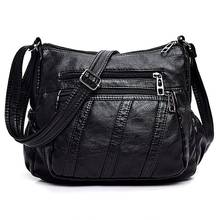 High Quality Casual Female Leather Women'S Shoulder Bag Fashion Crossbody Bag Messenger Bag Ladies Large Bolsos 2024 - buy cheap