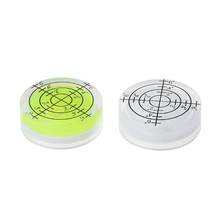 2pcs 32*12mm Round Bubble Level White Green Bullseye Level Measuring Tool 6XDD 2024 - buy cheap