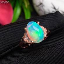 Newe Coming 100% Natural and Real  Opal Ring 925 sterling silver Opal Ring Pure High Quality 2024 - buy cheap