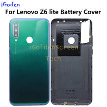 Capa traseira para lenovo z6 lite z6lite, capa original com botões de volume de energia 2024 - compre barato