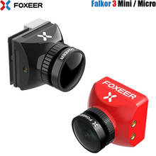 Foxeer-drone falkor 3, câmera hd, mini, micro-tvl, lente 1.7mm, 4:3/16:9 pal/ntsc, embutido, lâmpada, fpv, drone de corrida, foxeer 2024 - compre barato