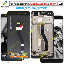 Para asus zenfone 3 zoom ze553kl lcd display touch screen digitizer assembly substituição para asus ze553kl lcd zenfone zoom s lcd 2024 - compre barato
