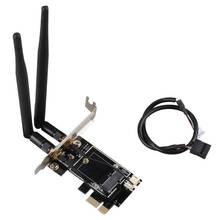 PCI-E X1 to M.2 NGFF E-Key WiFi Wireless Network Adapter Converter Card with Bluetooth for Desktop PC 2024 - buy cheap
