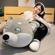 80/100/120cm Cute Husky Dog Plush Toy Stuffed Soft Animal Dog Pillow Christmas Gift Peluche for Kids Girls Kawaii Present Decor 2024 - buy cheap